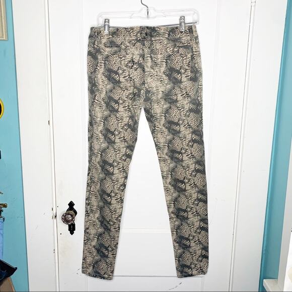 CAbi Skinny Diamondback Jeans Faux Python Snake Animal Print #958 Size 2 - Picture 7 of 9